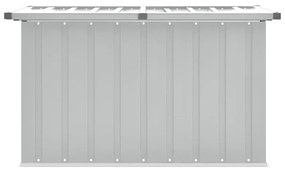 vidaXL Μπαούλο Αποθήκευσης Κήπου Γκρι 109 x 67 x 65 εκ.