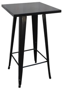 Τραπέζι Bar RELIX Μέταλλο Μαύρο Antique 60x60x101cm