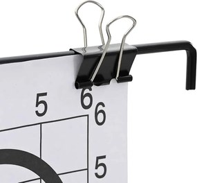 vidaXL Βάση στόχου Μαύρο και Λευκό 82,5 x 51 x 150 εκ. Μέταλλο