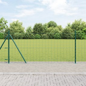 vidaXL Euro Fence με 13 Φλάγγες 1x25 μ Γαλβανισμένο Ατσάλι