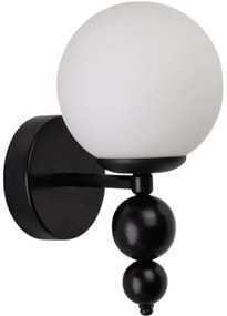 Φωτιστικό Τοίχου - Απλίκα 534LUN6824 15x18x30cm 1xE27 40W White-Black Opviq