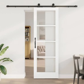 vidaXL Συρόμενη Πόρτα με Σετ Εξαρτημάτων ORKDAL Λευκή 73.5x211 εκ.