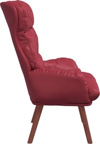 vidaXL Πολυθρόνα Κόκκινο 69 x 74 x 93 εκ. Δερματίνη