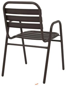 Καρέκλα 004 Fylliana Μεταλλική Καφέ 53x58x78 εκ. 53x58x78 εκ.