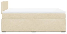 ΚΡΕΒΑΤΙ BOXSPRING ΜΕ ΣΤΡΩΜΑ ΚΡΕΜ 120X200 ΕΚ. ΥΦΑΣΜΑΤΙΝΟ 3288153