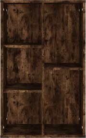 vidaXL Βιβλιοθήκη/Ντουλάπι Καπνιστή Δρυς 50x25x80 εκ. Επεξεργ. Ξύλο