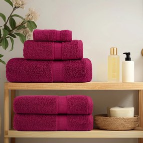 vidaXL Πετσέτες 2 pcs Μπορντώ 15 x 21 cm Βαμβάκι