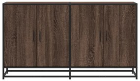 vidaXL Sideboard καφέ δρυς 134x35x76 cm Κατασκευασμένο ξύλο