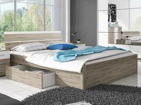 Κρεβάτι Delta Plus-Δρυς-160 x 200