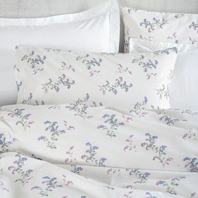 Παπλωματοθήκη Μονή (Σετ 160x250) Rythmos Diva Bouquet Ecru