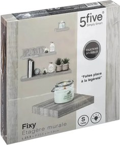 ΡΑΦΙΈΡΕΣ/ΡΆΦΙΑ ΤΟΊΧΟΥ WALL SHELF OAK 23.5CM GREY 138952D