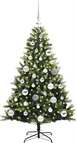 vidaXL Τεχνητό Χριστουγεννιάτικο Δέντρο με Συρταρωτές Βαθμίδες 150 LED