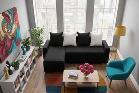 Γωνιακός καναπές Odette-Μαύρο