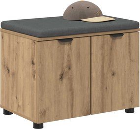 vidaXL Παγκάκι Χαλωρίου Τεχνίτικη Δρυς 60 x 38 x 46 εκ