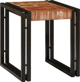 vidaXL Τραπέζι Σαλονιού με Στηρίγματα 3 pcs Καφέ και Μαύρο