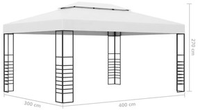 ΚΙΟΣΚΙ ΜΕ ΦΩΤΑΚΙΑ ΛΕΥΚΟ 4 X 3 X 2,7 Μ. 3070307