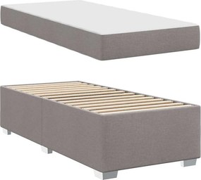 vidaXL Σκελετός Κρεβατιού Taupe 90 x 190 cm ύφασμα