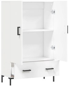 vidaXL Ντουλάπα Λευκή 69,5 x 31 x 115 εκ. από Επεξεργασμένο Ξύλο