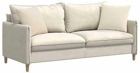 vidaXL Μαξιλάρι Καναπέ 2 pcs Μπεζ 45 x 45 cm ύφασμα