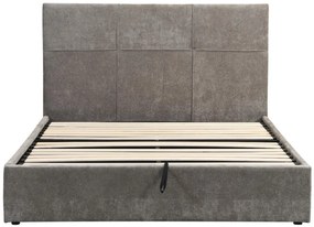 Επενδυμένο κρεβάτι Raziel-Kafe-160x200-Lift-Storage