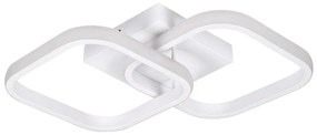 Φωτιστικό Οροφής - Πλαφονιέρα Nora 61062 Led 22W 40x24x7cm White GloboStar Αλουμίνιο