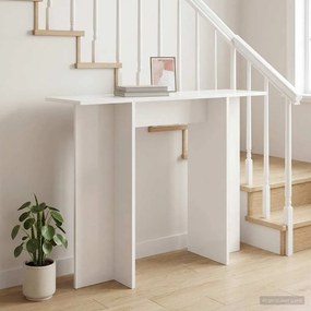 vidaXL Τραπέζι κονσόλας Λευκό 100 x 30 x 75 εκ Επεξεργασμένο Ξύλο