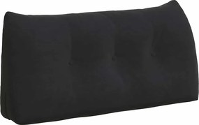 vidaXL Μαξιλάρι Πλάτης Μαύρο 100 x 24 x 50 εκ Βελούδο