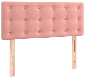 vidaXL Κεφαλάρι Κρεβατιού Ροζ 80 x 5 x 78/88 εκ. Βελούδινο