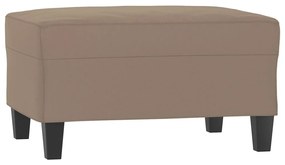 vidaXL Καναπές Τριθέσιος Taupe 210 εκ. Ύφασμα Μικροϊνών Υποπόδιο