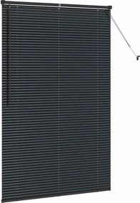 vidaXL Βενετσιάνικες Ρόδες Μαύρο 175 x 115 εκ Αλουμίνιο