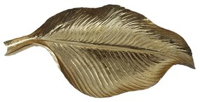 Πιατέλα Διακοσμητική Wind 023531 39x18xH4,8cm Gold Polyresin