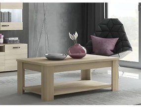 Savvidis Furniture  Τραπεζάκι Σαλονιού Με Ράφι 120x60 No10 Λάττε Μελαμίνη BEST-8080248