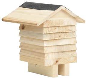 vidaXL Ξενοδοχείο Μελισσών 22 x 20 x 20 εκ. από Μασίφ Ξύλο Ελάτης