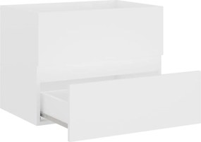 vidaXL Ντουλάπι Μπάνιου με Νιπτήρα Λευκό από Επεξ. Ξύλο