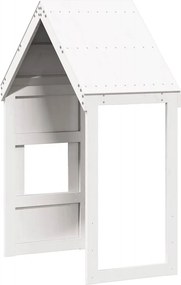 vidaXL Οροφή Κρεβατιού Παιδική Λευκό 55x84x132 εκ. Μασίφ Ξύλο Πεύκου