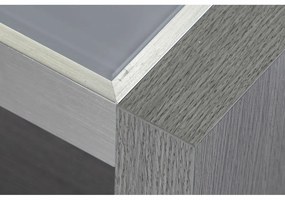 Τραπεζάκι Καφέ DKD Home Decor Κρυστάλλινο Αλουμίνιο Eik (120 x 60 x 37,5 cm)