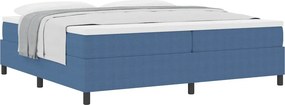 vidaXL Κρεβάτι με ελατήρια Μπλε και άσπρο 200 x 200 cm