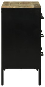 vidaXL Μπουφές 70x35x70 εκ Συμπαγές Ρουστίκ Ξύλο Μάνγκο