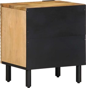 vidaXL Κομοδίνα 2 τεμάχια καφέ 40x33x46 cm από μασίφ ξύλο Mango