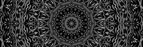 Εικόνα Mandala σε στυλ vintage σε μαύρο & άσπρο