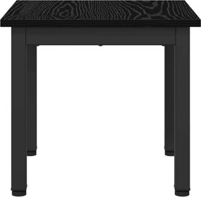vidaXL Τραπεζάκι σαλονιού Μαύρη Οξυά 40 x 40 x 36 cm