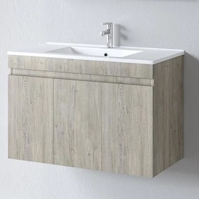 Martin Omega 90 Beige Oak - Βάση Επίπλου Με Νιπτήρα (90x45)