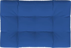 vidaXL Μαξιλάρι Παλέτας Μπλε Ρουά 120 x 80 x 12 εκ. Υφασμάτινο