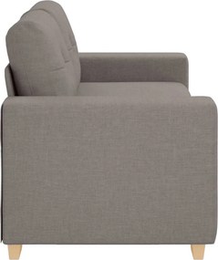 vidaXL Καναπές-Διθέσιος με Θέση Ύφασμα, Μπεζ 180x77x82 εκ.
