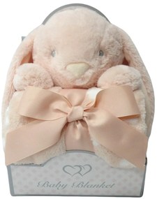 Σετ 2 τεμ Κουβέρτα Αγκαλιάς, Λούτρινο σε Κουτί Δώρου 723