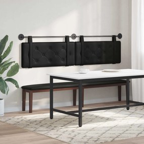 vidaXL Κρεμαστό Κεφαλάρι Μαύρο Τεχνητό Δέρμα