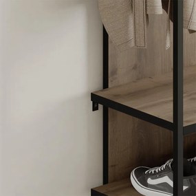 Έπιπλο εισόδου Archy Megapap χρώμα ανοιχτό καρυδί 53x31,7x180εκ.
