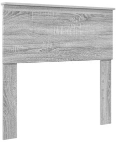 vidaXL Κεφαλάρι με κεφαλάρι Γκρίζο Σονομα 90 cm Επεξεργασμένο ξύλο