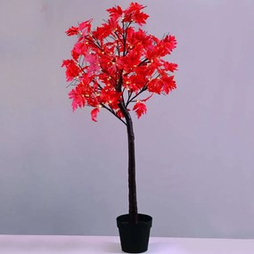 Διακοσμητικό Δέντρο Sugar Marple Με Φως Led X10961447 180cm Red Aca PVC