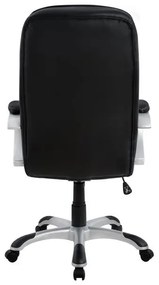 Καρέκλα Γραφείου EYPYΔIKH Μαύρο PU 62x60x108-116cm - 14240003 - 14240003